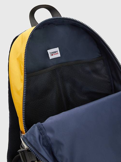 Tommy Hilfiger Colour-Blocked Backpack Táska Férfi Kék | TH619ATM