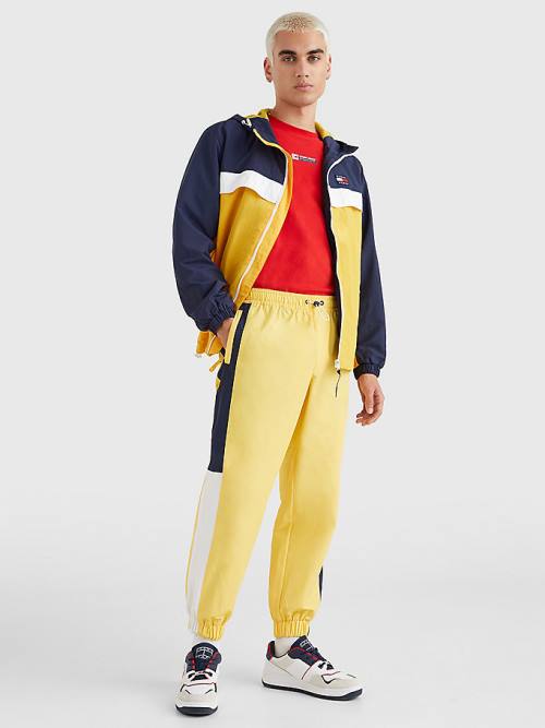 Tommy Hilfiger Colour-Blocked Cuffed Joggers Nadrág Férfi Sárga | TH930JRE