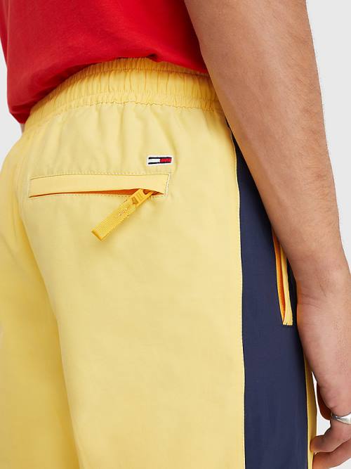 Tommy Hilfiger Colour-Blocked Cuffed Joggers Nadrág Férfi Sárga | TH930JRE