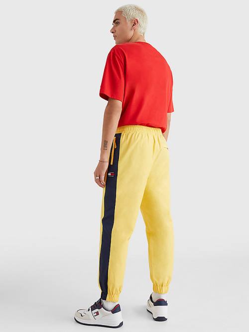 Tommy Hilfiger Colour-Blocked Cuffed Joggers Nadrág Férfi Sárga | TH930JRE