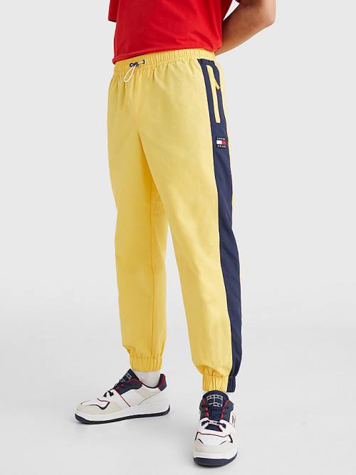 Tommy Hilfiger Colour-Blocked Cuffed Joggers Nadrág Férfi Sárga | TH930JRE