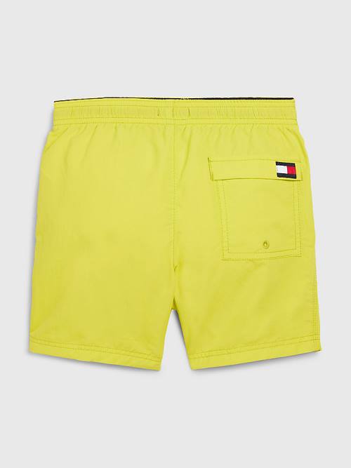 Tommy Hilfiger Colour-Blocked Mid Length Shorts Fürdőruha Fiú Sárga | TH268QDW