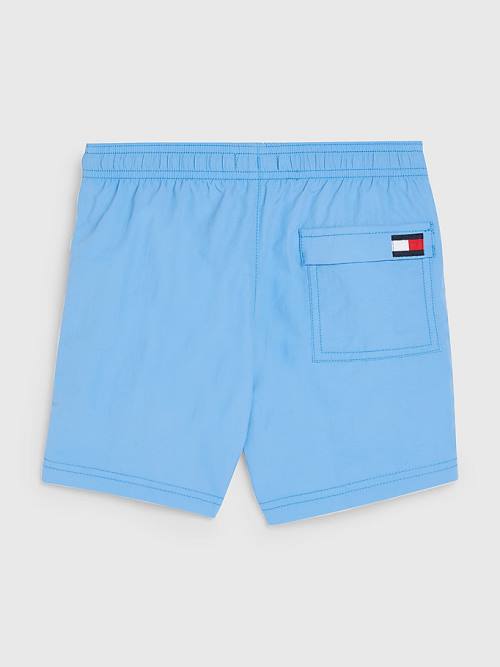 Tommy Hilfiger Colour-Blocked Mid Length Shorts Fürdőruha Fiú Kék | TH831WLH