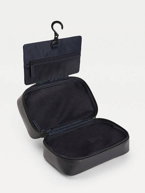 Tommy Hilfiger Commuter Drop Hanging Washbag Táska Férfi Fekete | TH251TWX