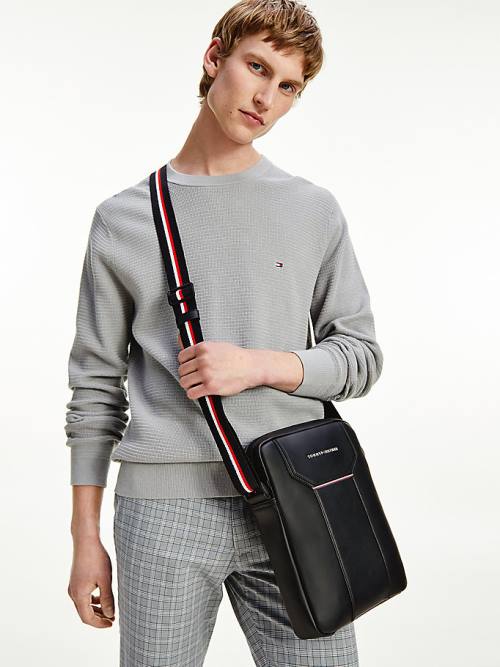 Tommy Hilfiger Commuter Reporter Táska Férfi Fekete | TH613EHQ