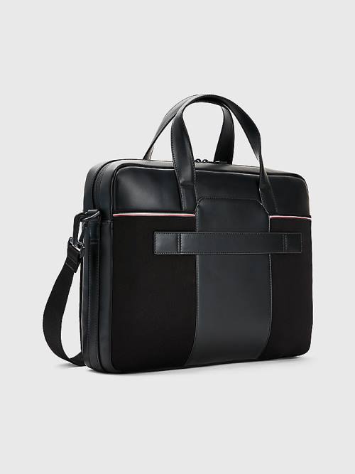 Tommy Hilfiger Commuter Small Computer Táska Férfi Fekete | TH786THB