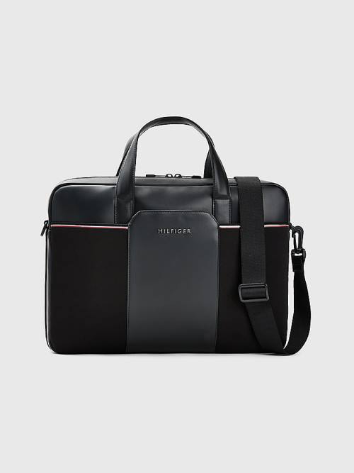 Tommy Hilfiger Commuter Small Computer Táska Férfi Fekete | TH786THB