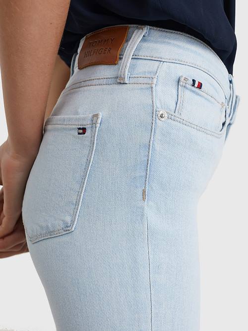 Tommy Hilfiger Como Mid Rise Skinny Farmer Női Denim | TH721ECQ