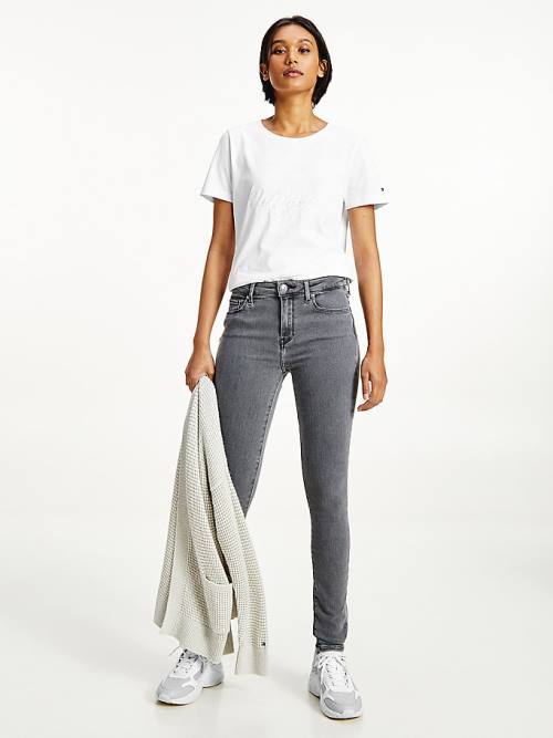 Tommy Hilfiger Como Mid Rise Skinny Farmer Női Denim | TH732TNE