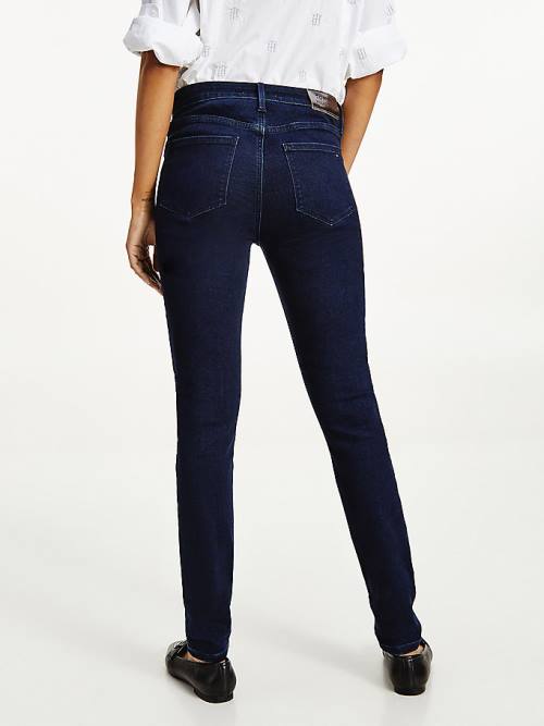 Tommy Hilfiger Como Mid Rise Skinny Monogram Farmer Női Denim | TH659COS