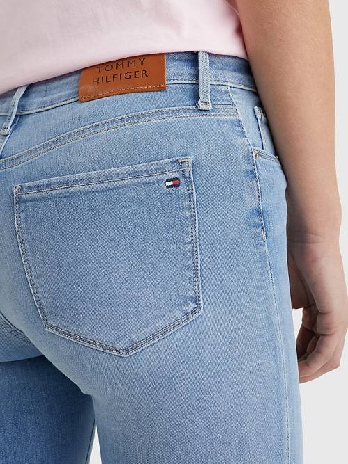 Tommy Hilfiger Como Mid Rise Skinny TH Flex Farmer Női Denim | TH631THP