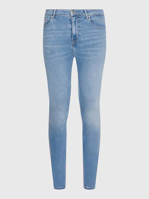 Tommy Hilfiger Como Mid Rise Skinny TH Flex Farmer Női Denim | TH631THP