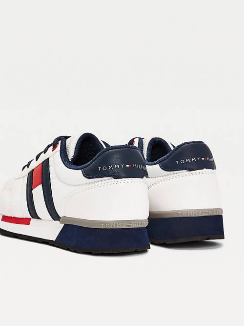 Tommy Hilfiger Contrast Detail Low-Top Tornacipő Fiú Fehér | TH650VWG