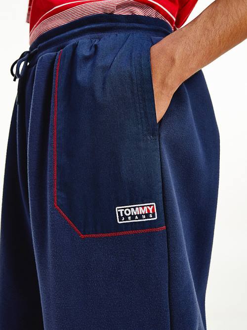 Tommy Hilfiger Contrast Stitch Pocket Joggers Nadrág Férfi Kék | TH290YEH