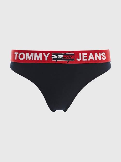 Tommy Hilfiger Contrast Waistband Briefs Fehérnemű Női Kék | TH175KUH