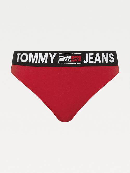 Tommy Hilfiger Contrast Waistband Briefs Fehérnemű Női Piros | TH279JSC