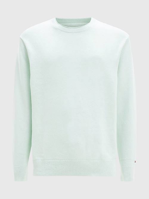 Tommy Hilfiger Crew Neck Jumper Pulóverek Férfi Zöld | TH547AST