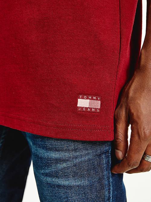 Tommy Hilfiger Crew Neck Póló Férfi Piros | TH145XCU