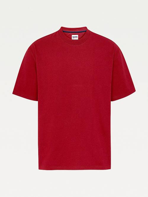 Tommy Hilfiger Crew Neck Póló Férfi Piros | TH145XCU