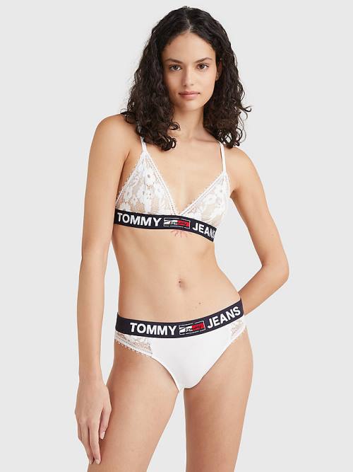 Tommy Hilfiger Csipke Briefs Fehérnemű Női Fehér | TH126UGS