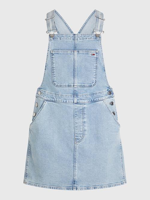 Tommy Hilfiger Curve Denim Dungaree Ruha Női Denim | TH810WJQ