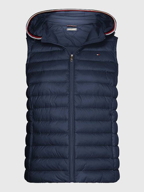 Tommy Hilfiger Curve Down-Filled Quilted Vest Dzseki Női Kék | TH195DKX