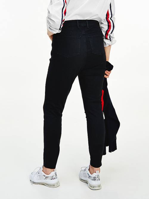 Tommy Hilfiger Curve Harlem High Rise Ultra Skinny Black Farmer Női Fekete | TH074DVN