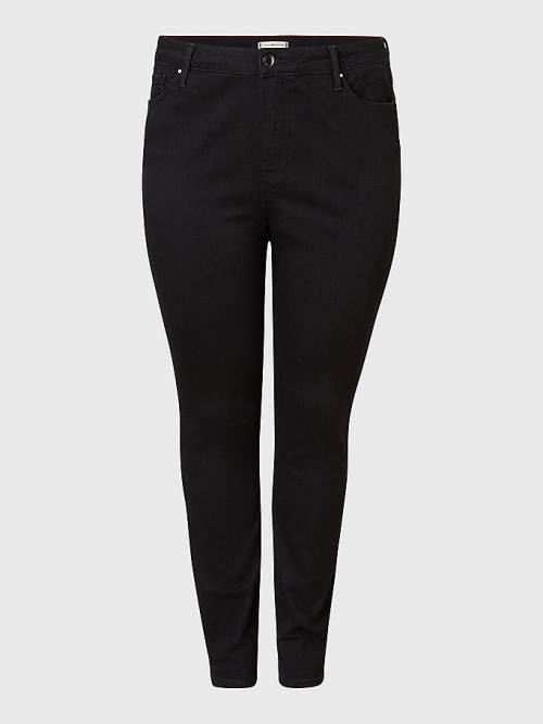 Tommy Hilfiger Curve Harlem High Rise Ultra Skinny Black Farmer Női Fekete | TH074DVN