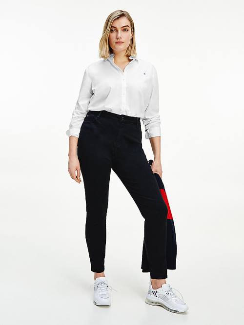 Tommy Hilfiger Curve Harlem High Rise Ultra Skinny Black Farmer Női Fekete | TH074DVN