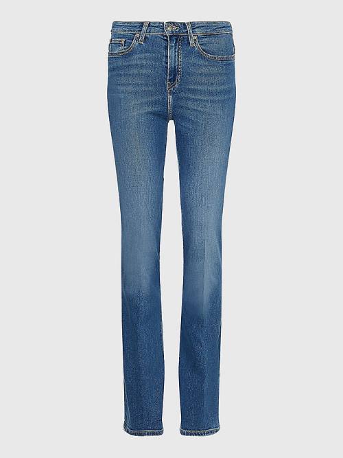 Tommy Hilfiger Curve Mid Rise Bootcut Farmer Női Denim | TH896BEF