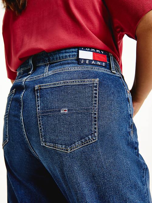 Tommy Hilfiger Curve Mom Ultra High Rise Tapered Farmer Női Denim | TH321TAV