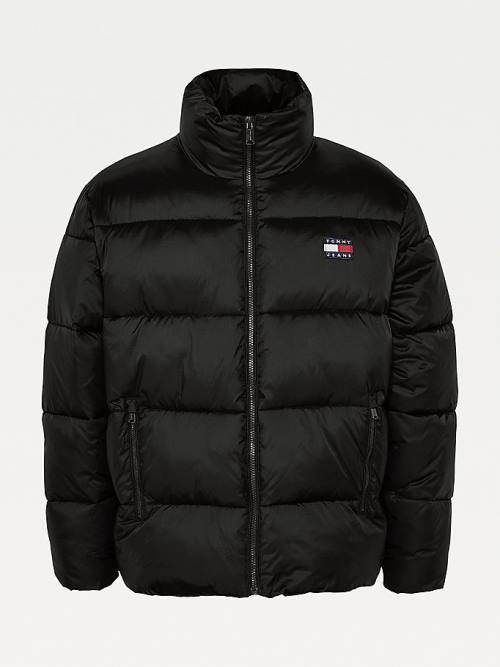 Tommy Hilfiger Curve Recycled Nylon Puffer Kabát Női Fekete | TH392JQK