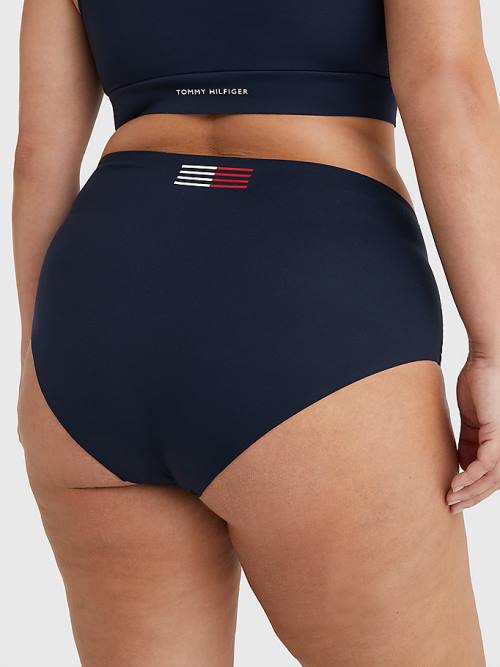 Tommy Hilfiger Curve TH Flex Bikini Bottoms Fürdőruha Női Kék | TH652WEV