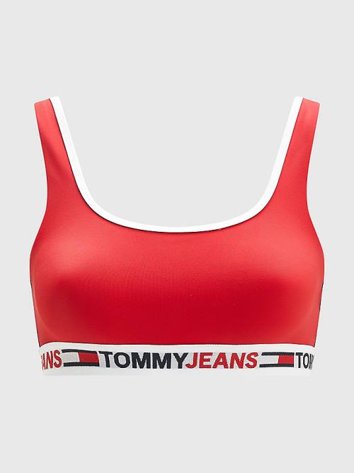 Tommy Hilfiger Cutout Detail Bikini Bralette Fürdőruha Női Piros | TH934NCZ