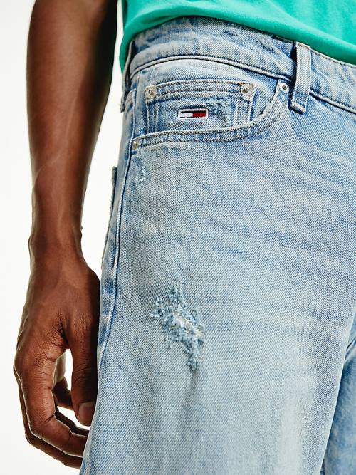 Tommy Hilfiger Dad Tapered Distressed Farmer Férfi Denim | TH876WSQ