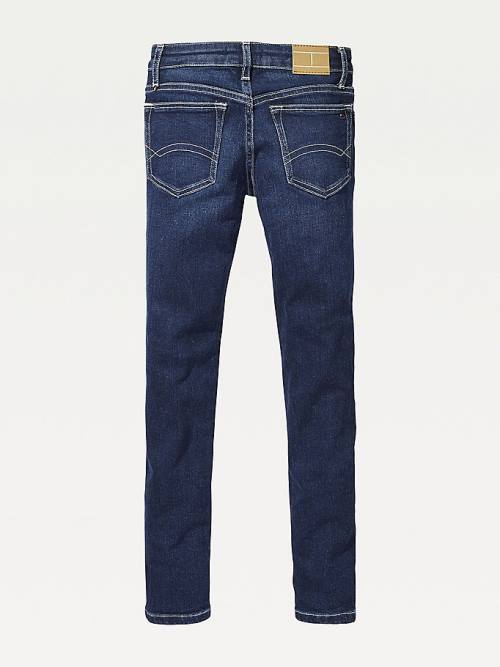 Tommy Hilfiger Dark Wash Skinny Farmer Fiú Denim | TH421MSV