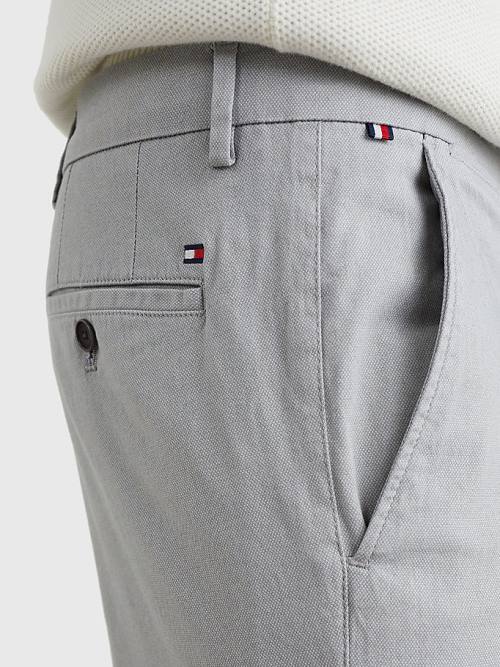 Tommy Hilfiger Denton Printed Straight Fit Nadrág Férfi Szürke | TH145SIN