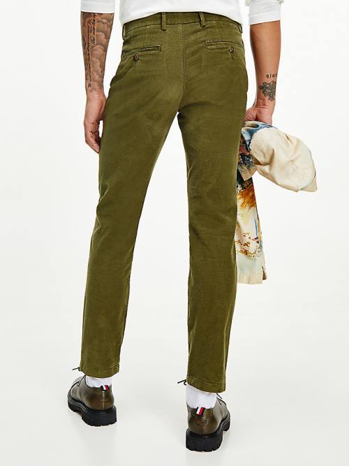 Tommy Hilfiger Denton Straight Corduroy Chinos Nadrág Férfi Barna | TH261DRF