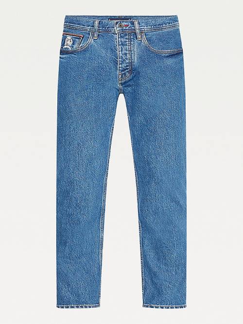 Tommy Hilfiger Denton Straight Crest Farmer Férfi Denim | TH587AGF