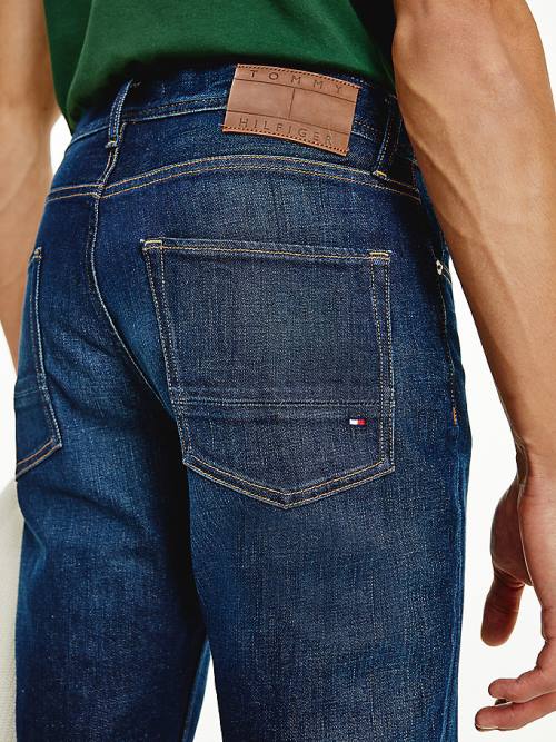 Tommy Hilfiger Denton Straight Faded Farmer Férfi Denim | TH531FPS