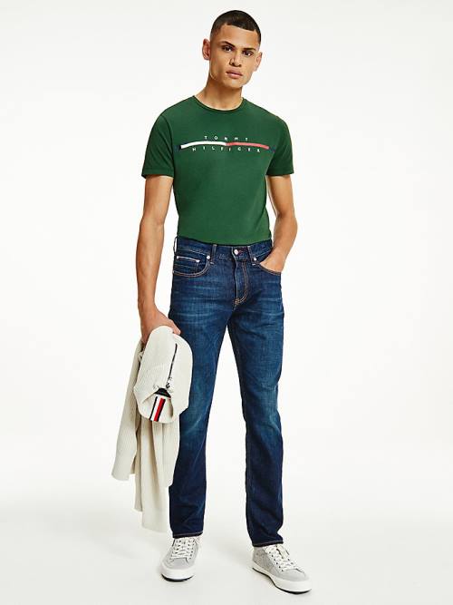 Tommy Hilfiger Denton Straight Faded Farmer Férfi Denim | TH531FPS