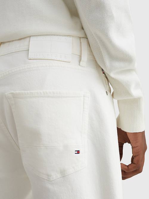 Tommy Hilfiger Denton Straight White Farmer Férfi Denim | TH824IUQ