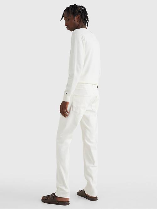 Tommy Hilfiger Denton Straight White Farmer Férfi Denim | TH824IUQ