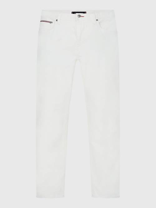 Tommy Hilfiger Denton Straight White Farmer Férfi Denim | TH824IUQ