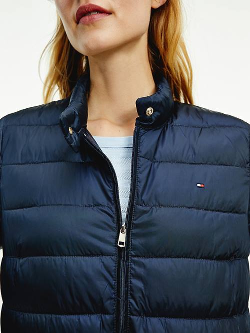 Tommy Hilfiger Down-Filled Padded Kabát Női Kék | TH295QLO