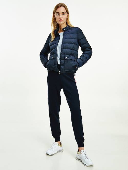 Tommy Hilfiger Down-Filled Padded Kabát Női Kék | TH295QLO