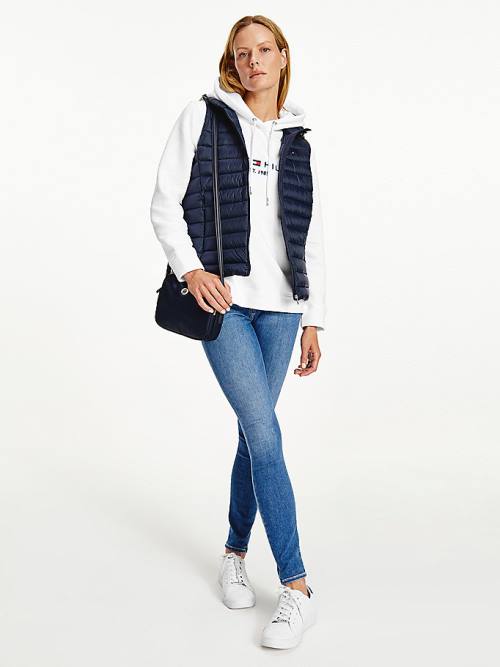 Tommy Hilfiger Down-Filled Quilted Vest Dzseki Női Kék | TH528GZA