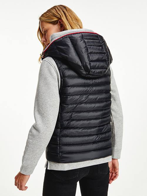 Tommy Hilfiger Down-Filled Quilted Vest Dzseki Női Fekete | TH815HKX