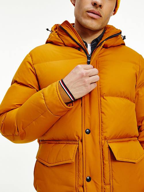 Tommy Hilfiger Down Puffer Kabát Férfi Arany | TH437RGM