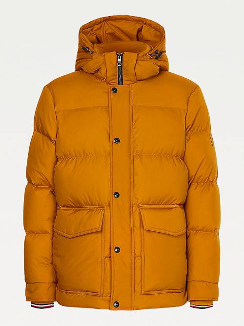 Tommy Hilfiger Down Puffer Kabát Férfi Arany | TH437RGM